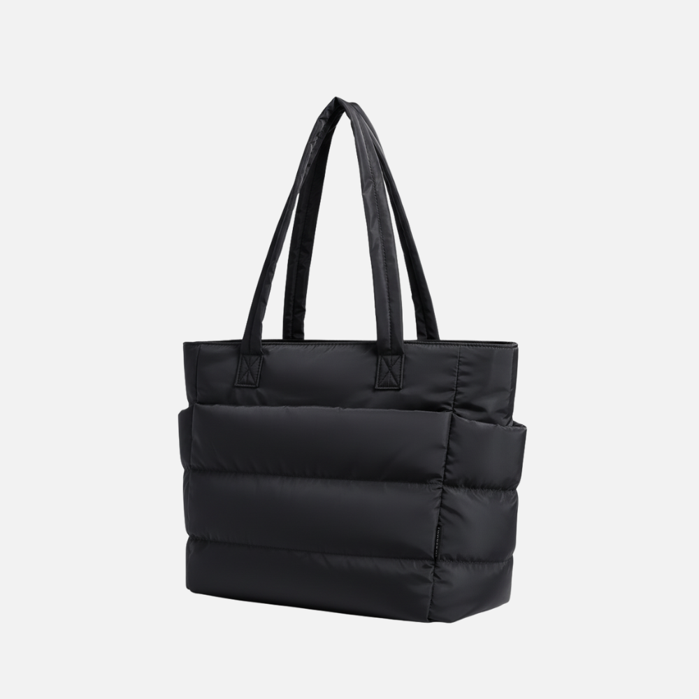 Emmy Women's Black Canvas Tote Bag | Stylish Design, Spacious Interior
