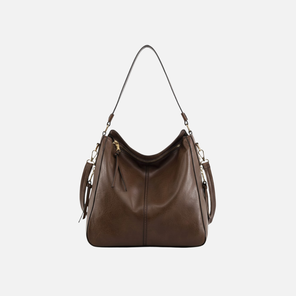 Rina Women's Handbag | Faux Leather Hobo, Large Capacity with Tassel Accents
